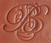 Debossed Monogram Custom Wine Journals